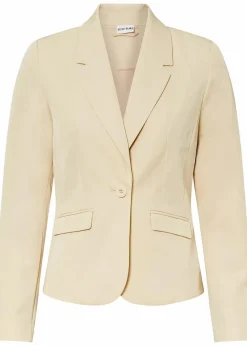 bonprix Blazer|Nachhaltigere Materialien^Kurzblazer kieselbeige