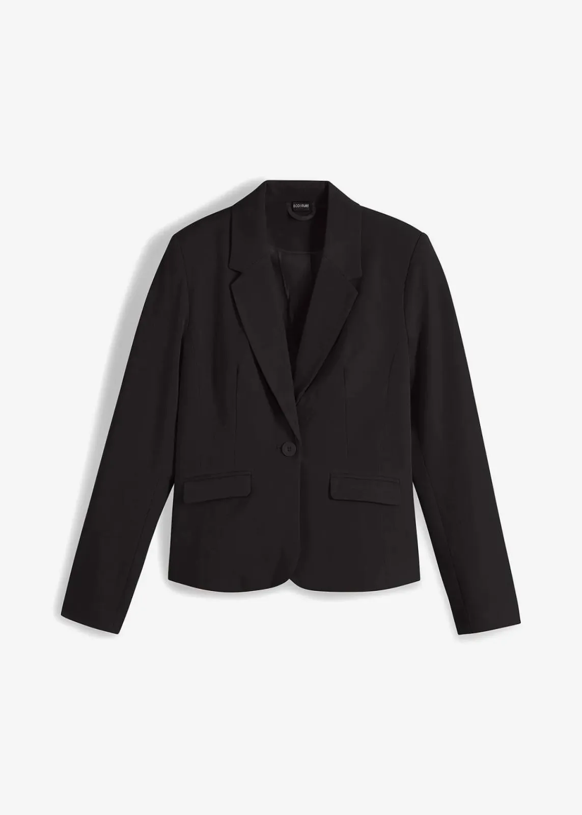 bonprix Bekleidung·Basics|Nachhaltigere Materialien^Kurzblazer schwarz