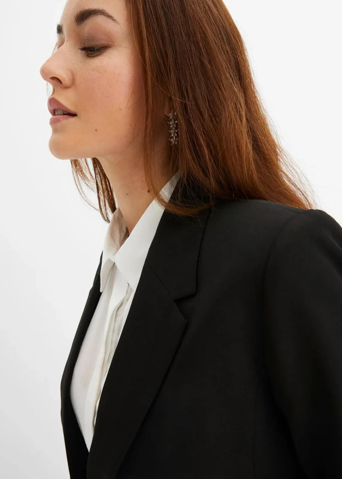 bonprix Bekleidung·Basics|Nachhaltigere Materialien^Kurzblazer schwarz