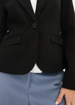 bonprix Bekleidung·Basics|Nachhaltigere Materialien^Kurzblazer schwarz