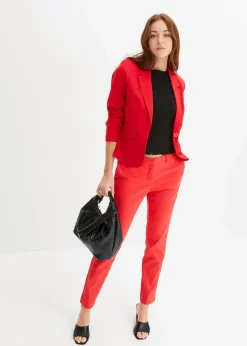 bonprix Blazer|Nachhaltigere Materialien^Kurzblazer rot
