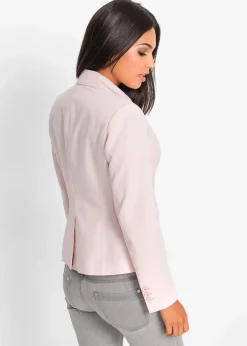 bonprix Blazer|Nachhaltigere Materialien^Kurzblazer perlrosa
