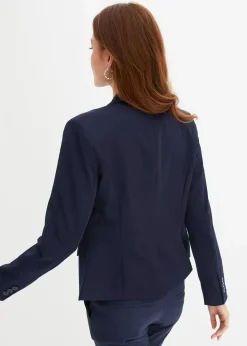 bonprix Blazer|Nachhaltigere Materialien^Kurzblazer dunkelblau