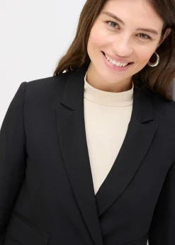 bonprix Blazer|Bekleidung·Basics^Kurzblazer schwarz
