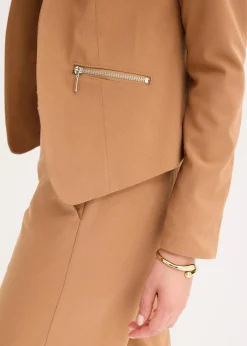bonprix Bekleidung·Basics|Blazer^Kurzblazer mokkabraun