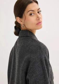 bonprix Bekleidung·Hosen|Jacken & Mäntel^Kurze Jacke anthrazit meliert