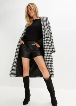 bonprix Bekleidung·Kleider|Bekleidung·Outdoorbekleidung^Kurze Lederimitat-Shorts schwarz