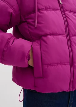 bonprix Jacken & Mäntel|Nachhaltigere Materialien^Kurze Steppjacke dunkelfuchsia