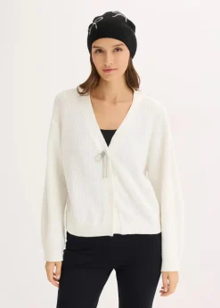 bonprix Bekleidung·Umstandsmode|Strickmode^Kurze Strickjacke wollweiß