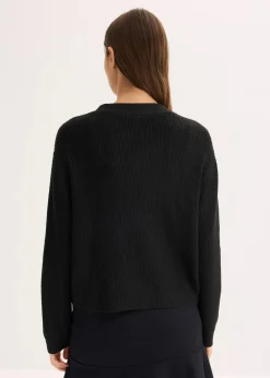 bonprix Bekleidung·Umstandsmode|Strickmode^Kurze Strickjacke schwarz