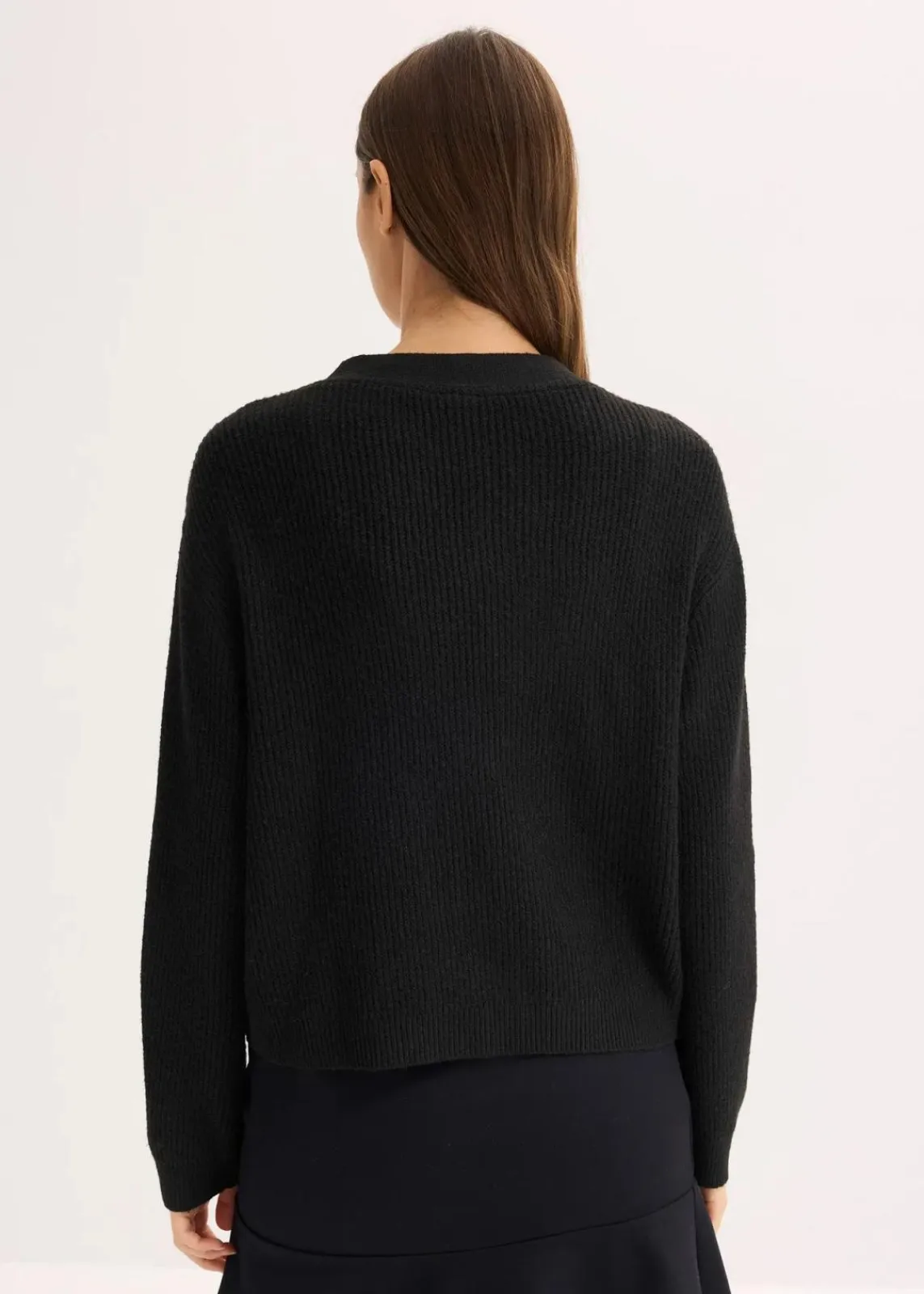 bonprix Bekleidung·Umstandsmode|Strickmode^Kurze Strickjacke schwarz