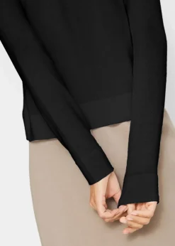 bonprix Bekleidung·Umstandsmode|Bekleidung·Jeans^Kurze Strickjacke mit Viskose schwarz