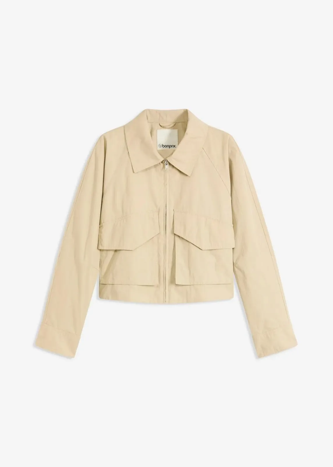 bonprix Bekleidung·Hosen|Jacken & Mäntel^Kurze Trenchjacke grünbeige