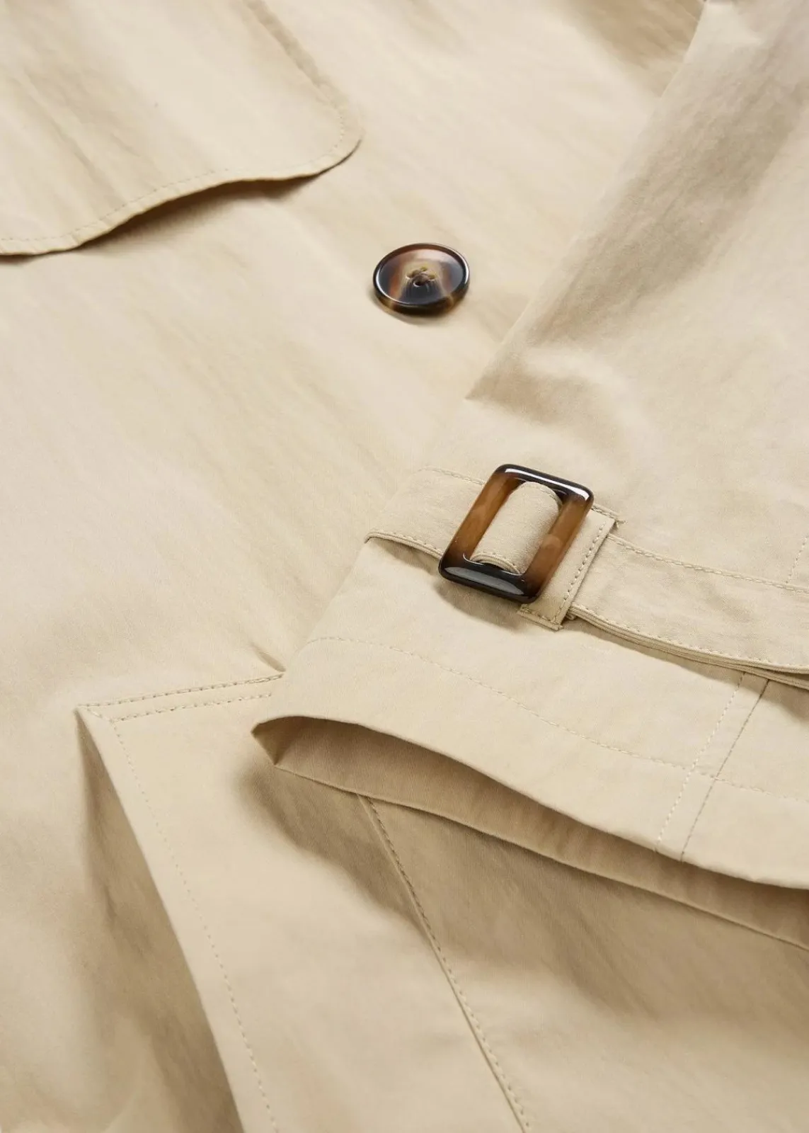 bonprix Bekleidung·Hosen|Jacken & Mäntel^Kurze Trenchjacke rauchkhaki