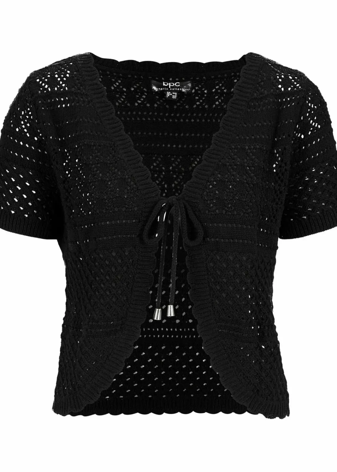 bonprix Bekleidung·Umstandsmode|Bekleidung·Hosen^Kurzer Häkelbolero schwarz