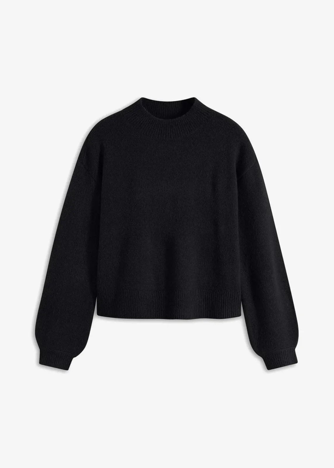 bonprix Bekleidung·Umstandsmode|Strickmode^Kurzer Pullover schwarz