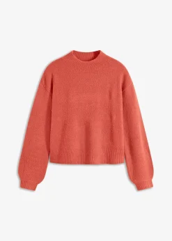 bonprix Pullover & Strickjacken|Bekleidung·Jeans^Kurzer Pullover rhabarber