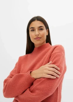 bonprix Pullover & Strickjacken|Bekleidung·Jeans^Kurzer Pullover rhabarber
