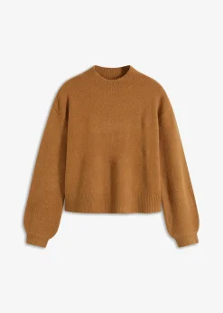 bonprix Bekleidung·Umstandsmode|Strickmode^Kurzer Pullover camel