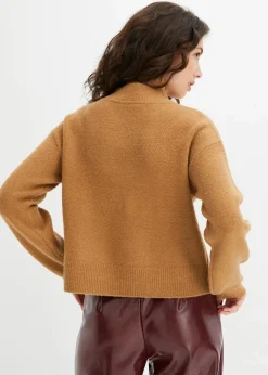 bonprix Bekleidung·Umstandsmode|Strickmode^Kurzer Pullover camel