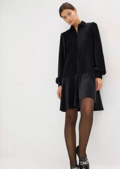 bonprix Kleider^Kurzes Cord-Kleid schwarz