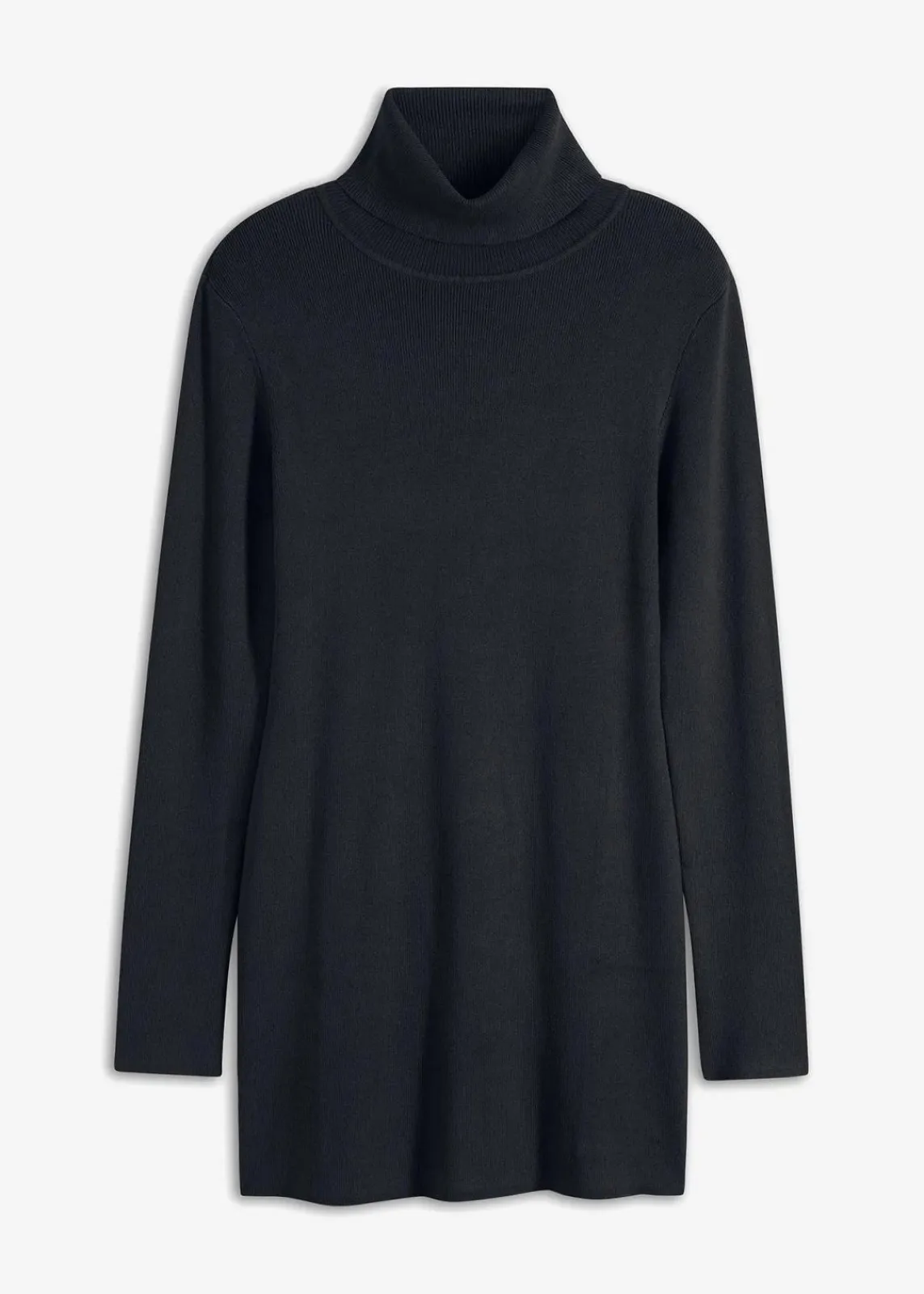 bonprix Bekleidung·Umstandsmode|Strickmode^Kurzes Strickkleid schwarz