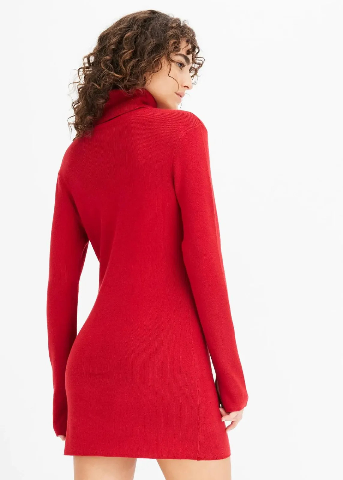 bonprix Bekleidung·Umstandsmode|Strickmode^Kurzes Strickkleid chillirot