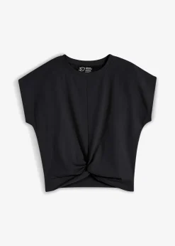 bonprix Shirts & Tops^Kurzes T-Shirt aus reiner Bio-Baumwolle schwarz