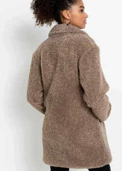 bonprix Jacken & Mäntel|Bekleidung·Hosen^Kurzmantel taupe