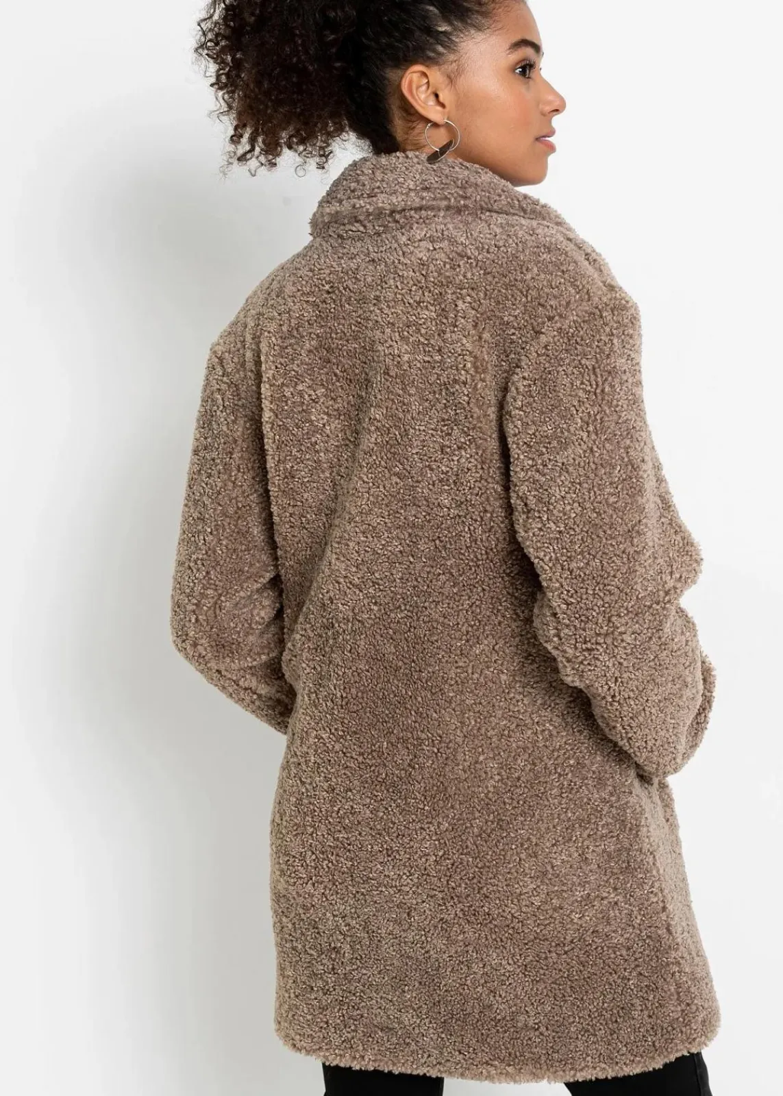 bonprix Jacken & Mäntel|Bekleidung·Hosen^Kurzmantel taupe