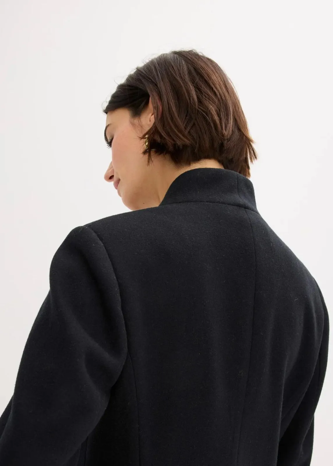 bonprix Bekleidung·Hosen|Jacken & Mäntel^Kurzmantel in Wolloptik schwarz