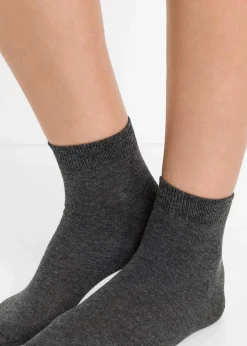 bonprix Socken & Strumpfhosen|Basics^Kurzsocken mit Bio-Baumwolle (10er Pack) grautöne