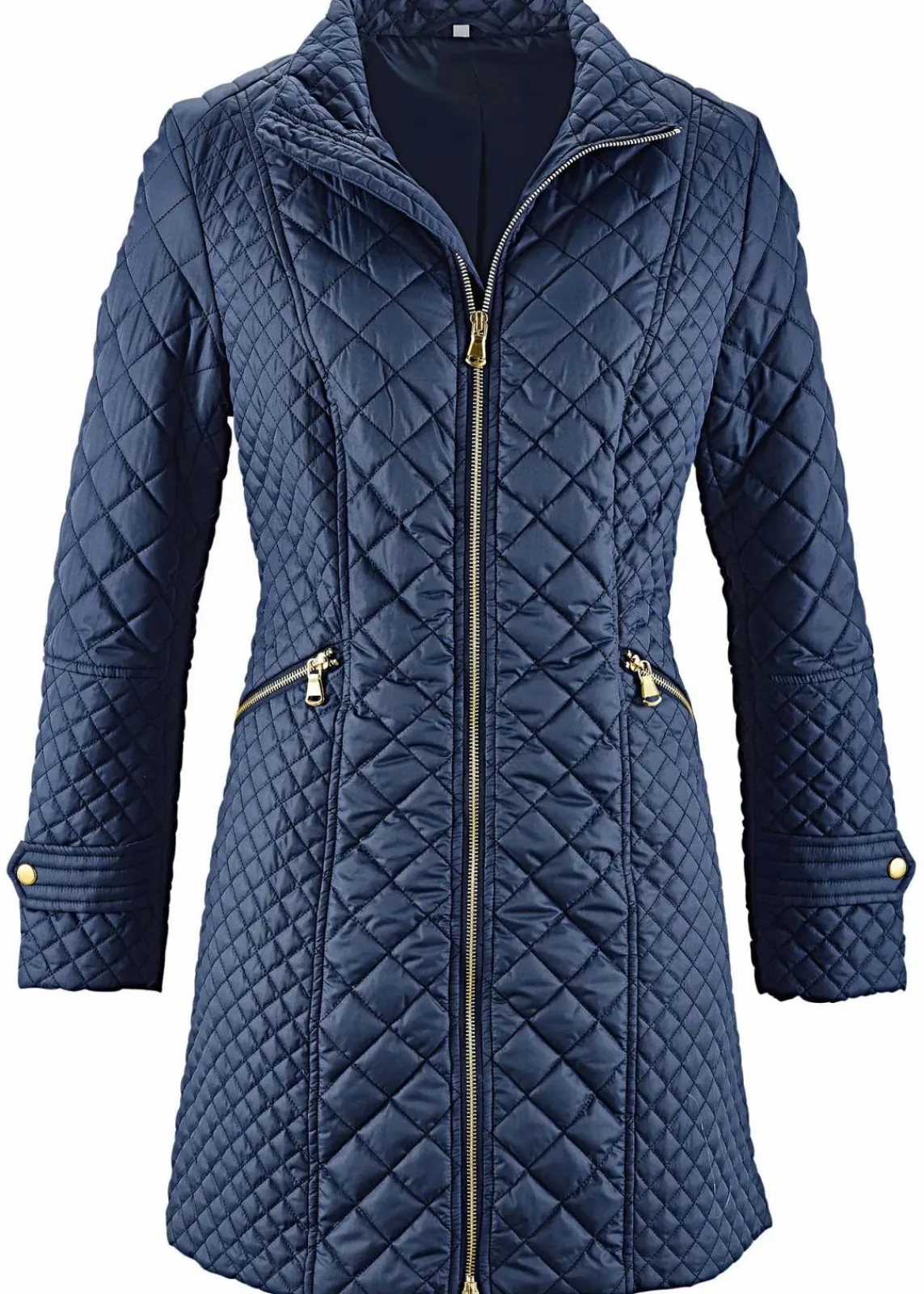 bonprix Jacken & Mäntel|Bekleidung·Hosen^Kurz-Steppmantel dunkelblau