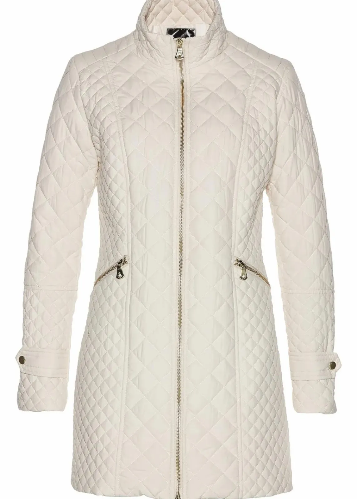 bonprix Jacken & Mäntel|Bekleidung·Hosen^Kurz-Steppmantel kieselbeige