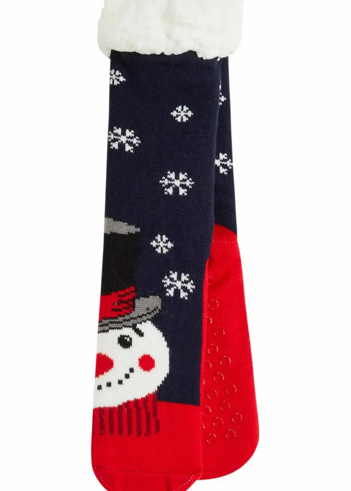 bonprix Socken & Strumpfhosen|Wäsche^Kuschelsocken mit Teddy Futter dunkelblau/wollweiß/erdbeere/abendrot/grau/schwarz