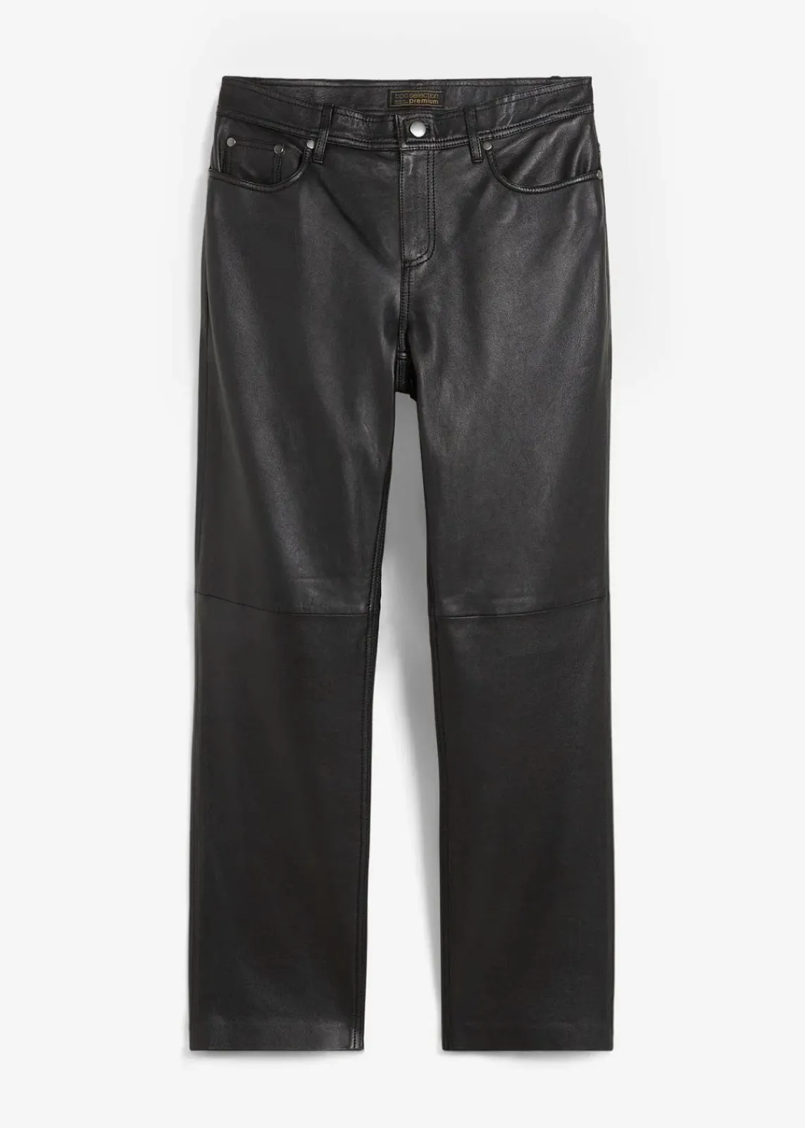 bonprix Premium|Nachhaltigere Materialien^Lammnappa-Lederhose schwarz