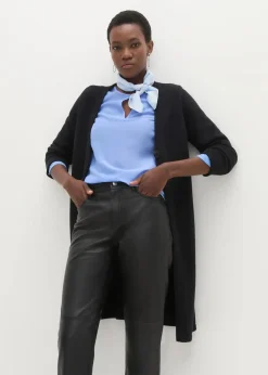 bonprix Premium|Nachhaltigere Materialien^Lammnappa-Lederhose schwarz