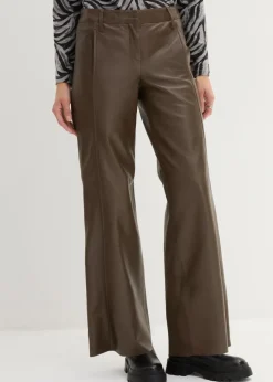 bonprix Premium|Hosen^Lammnappa-Marlenehose walnussbraun