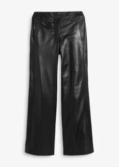 bonprix Premium|Hosen^Lammnappa-Marlenehose schwarz