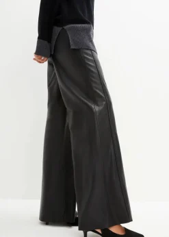 bonprix Premium|Hosen^Lammnappa-Marlenehose schwarz