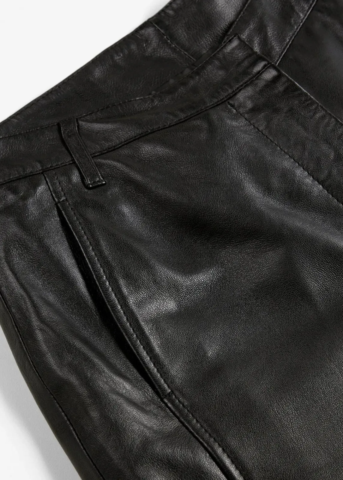 bonprix Premium|Hosen^Lammnappa-Marlenehose schwarz