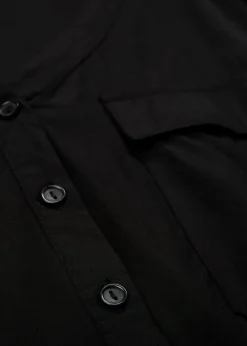 bonprix Bekleidung·Jacken & Mäntel|Blusen & Tuniken^Langarm Bluse mit V-Ausschnitt aus fließender Viskose schwarz