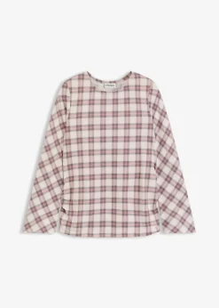 bonprix Shirts & Tops^Langarmshirt grau kariert