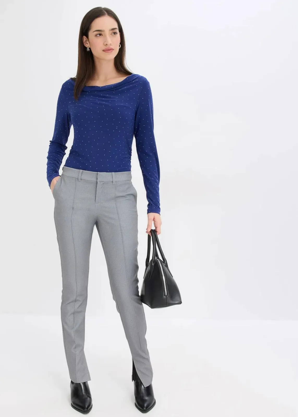 bonprix Shirts & Tops^Langarmshirt mitternachtsblau