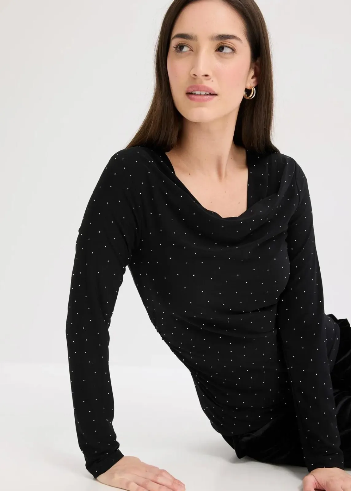 bonprix Shirts & Tops^Langarmshirt schwarz