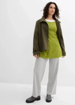 bonprix Shirts & Tops^Langarmshirt aus Baumwoll-Viskose-Mix moos
