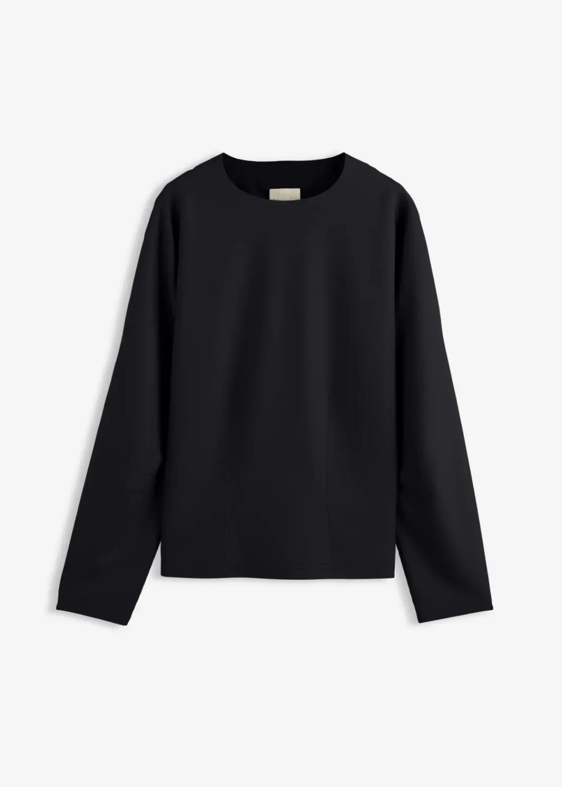 bonprix Shirts & Tops^Langarmshirt aus Punto di Roma schwarz
