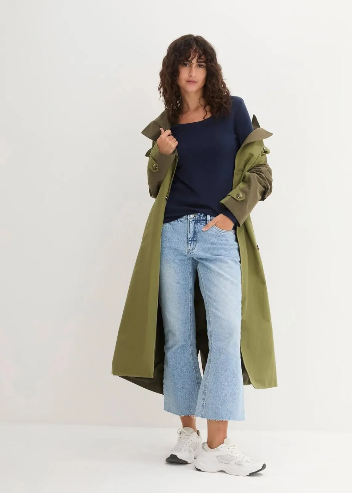 bonprix Shirts & Tops|Basics^Langarmshirt aus reiner Bio-Baumwolle dunkelblau