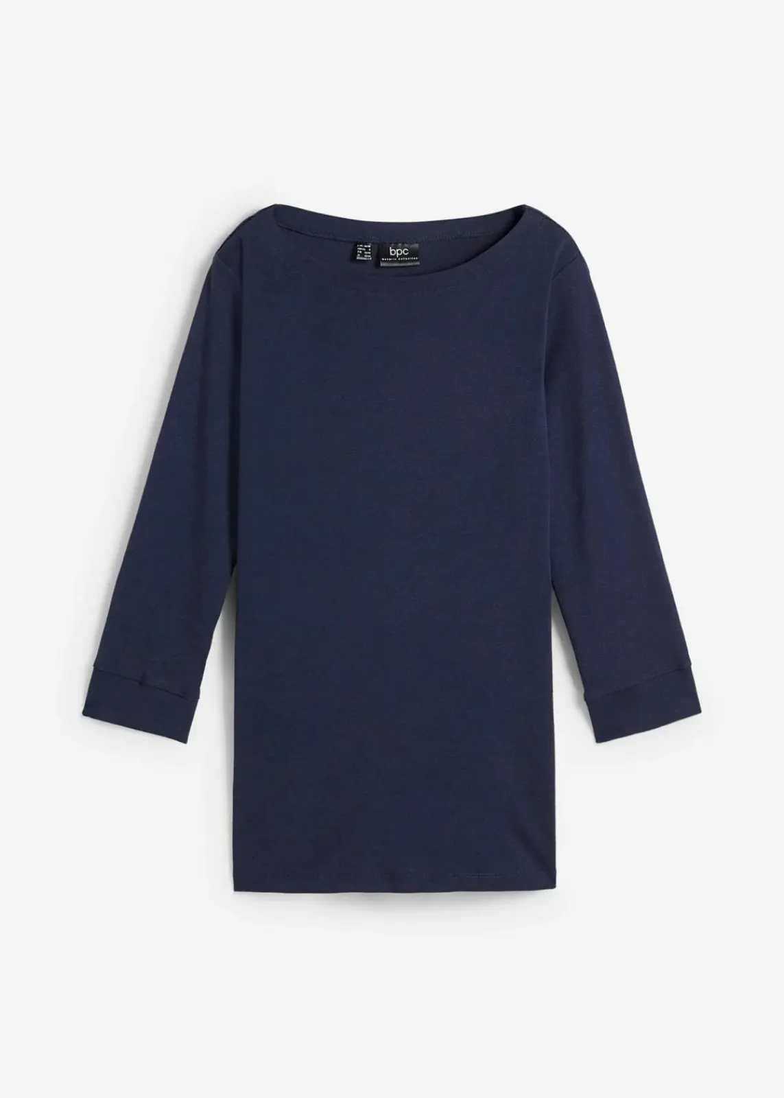 bonprix Shirts & Tops|Basics^Langarmshirt aus reiner Bio-Baumwolle dunkelblau