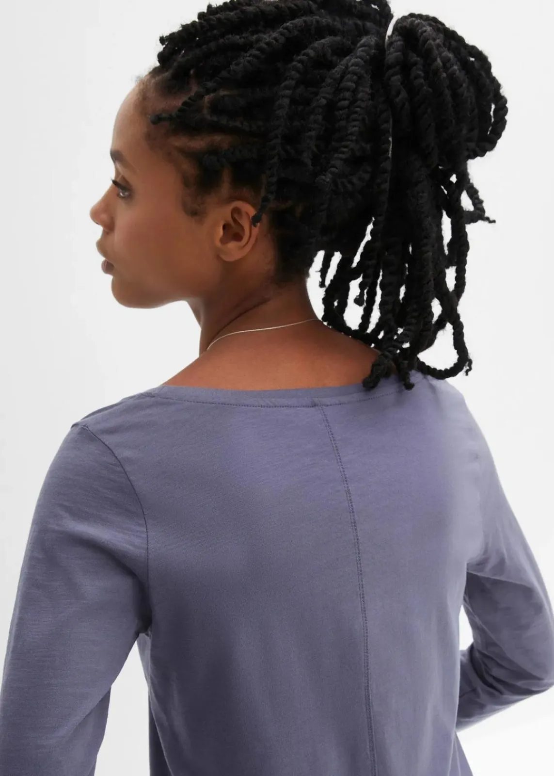 bonprix Shirts & Tops^Langarmshirt aus reiner Baumwolle indigo